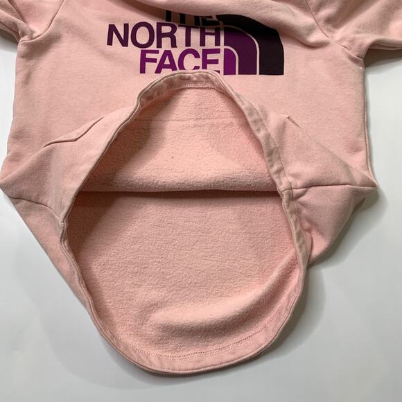 The North Face Hoodie Girls M Medium Pink Dome Fleece Line Pullover Pouch Pocket - Picture 7 of 12